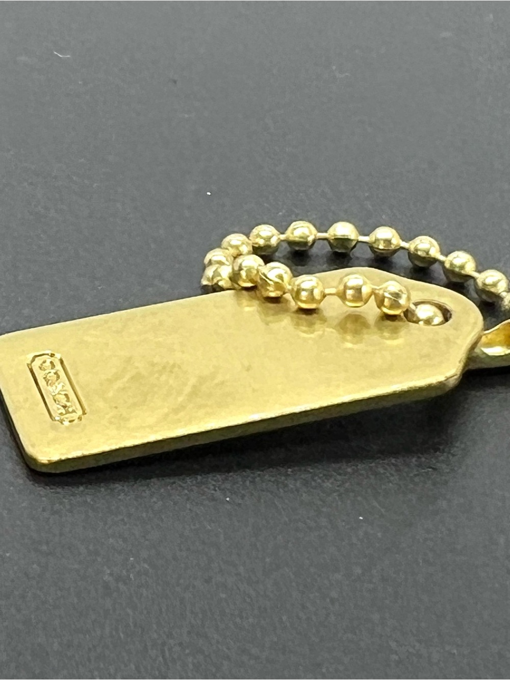 Authentic Coach Brass Tone Metal Logo Bag Hangtag Purse Charm Keychain Tag - Picture 4 of 10